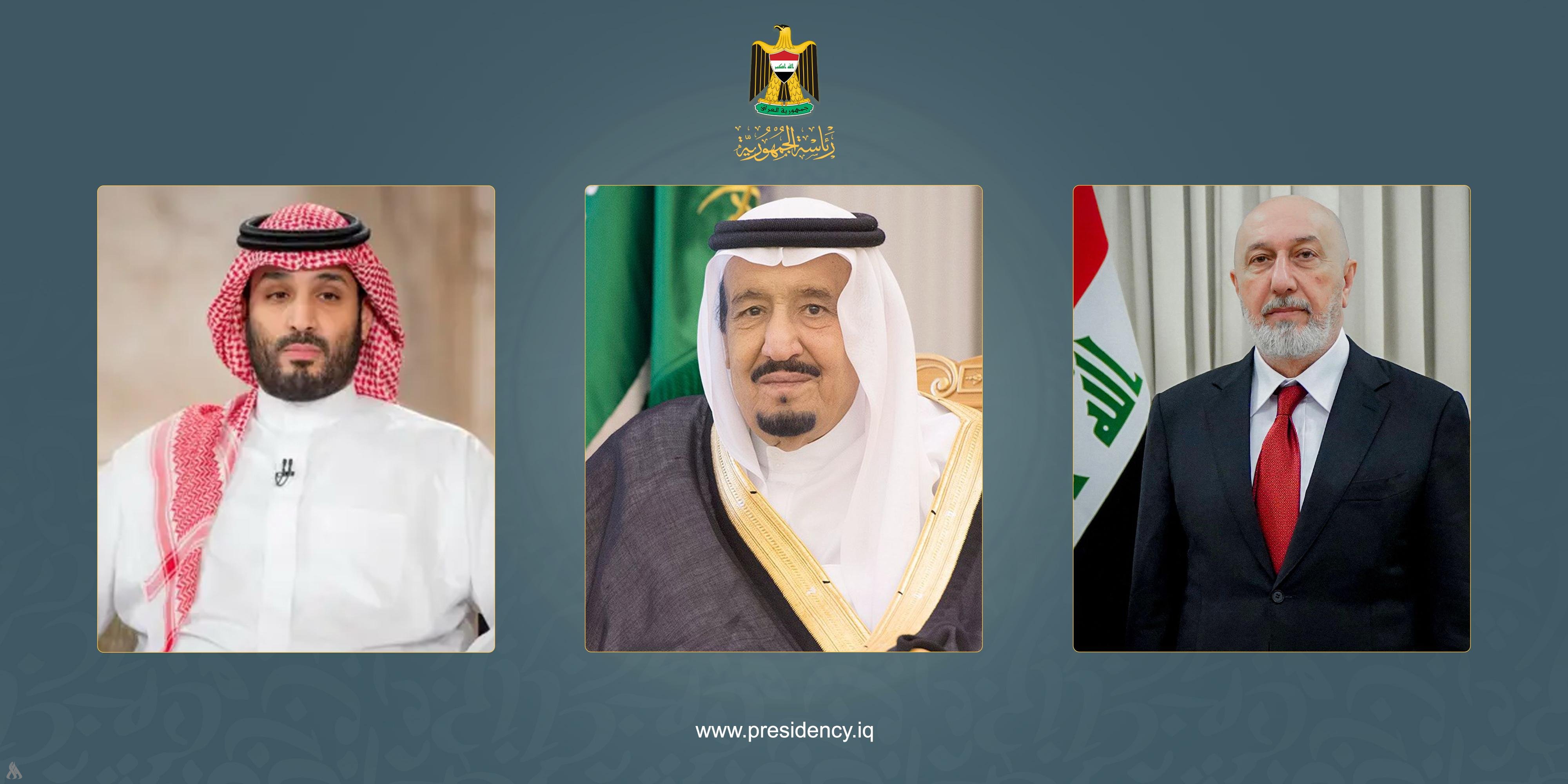 تعزيزاً للعلاقات الأخوية.. الملك سلمان وولي العهد يهنئان نزار آميدي بتسلمه رئاسة جمهورية العراق