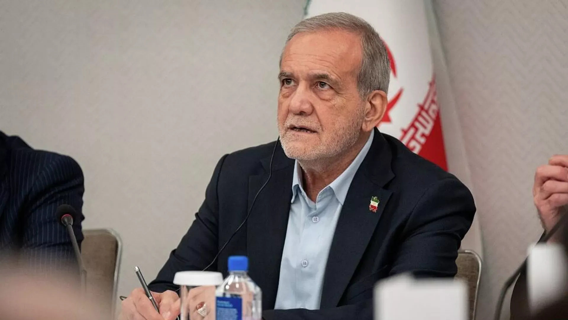 Pezeshkian Current situation Strait Hormuz resulted illegal attacks by aggressors
