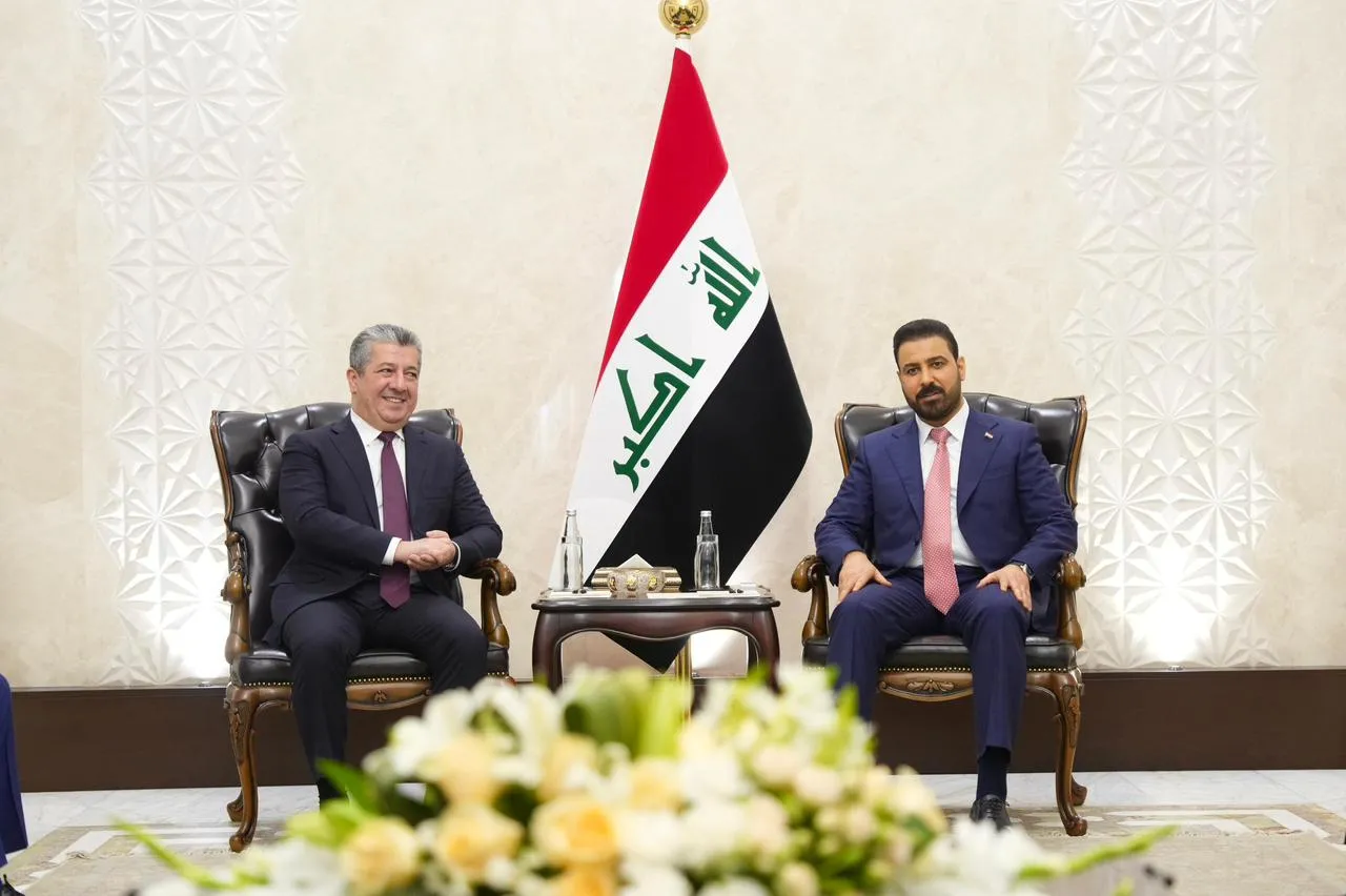 Masrour Barzani arrives Baghdad meets AlZaidi