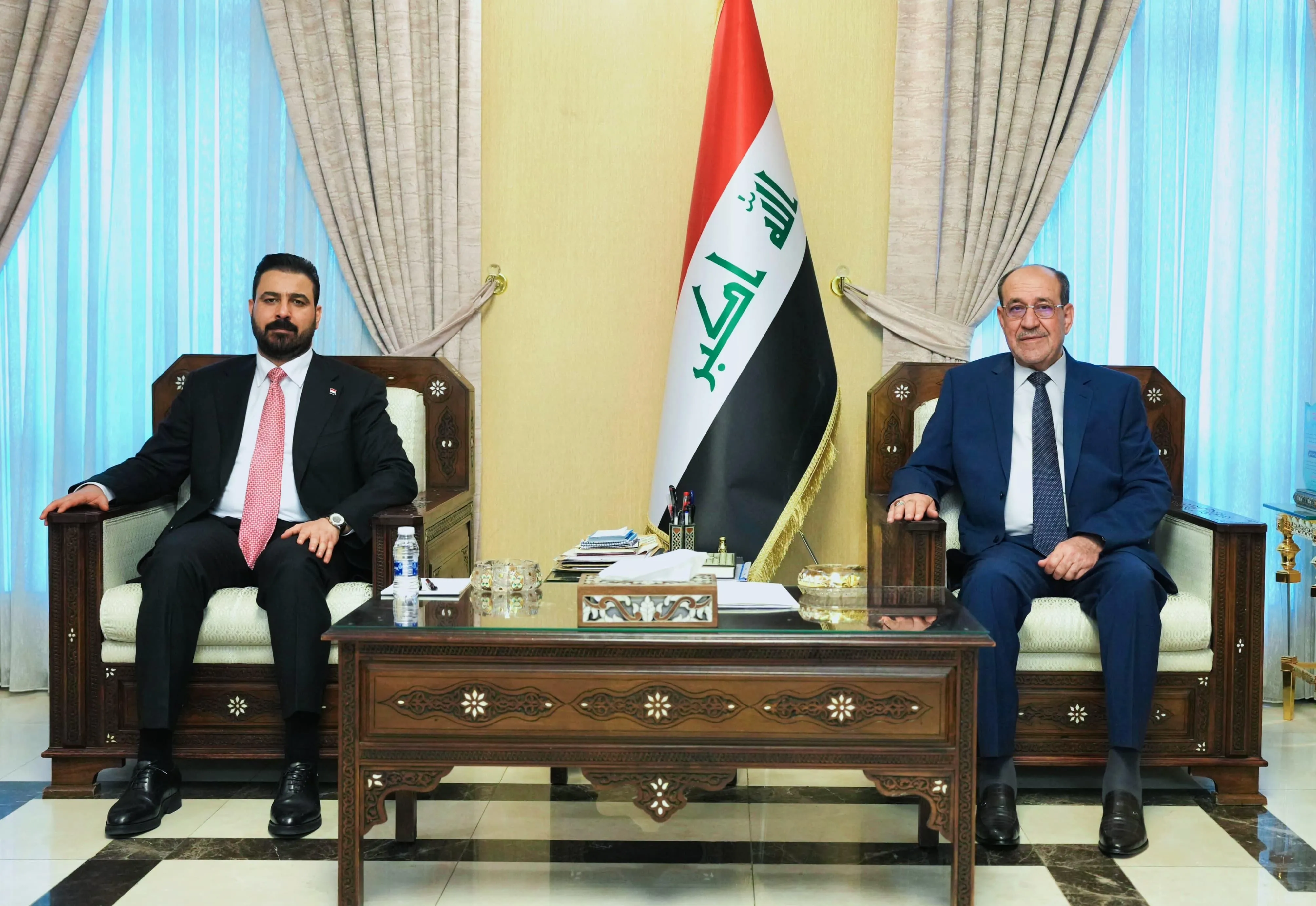 الزيدي والمالكي يحثان على تضافر الجهود لاستكمال تشكيل الحكومة