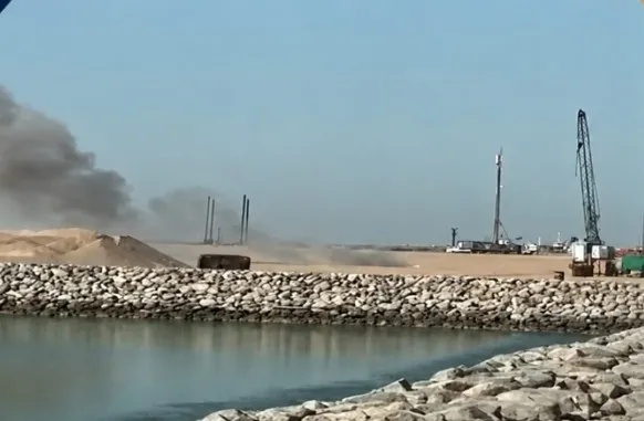 سقوط طائرة مسيّرة مجهولة بمحيط ميناء الفاو العراقي دون تسجيل أضرار