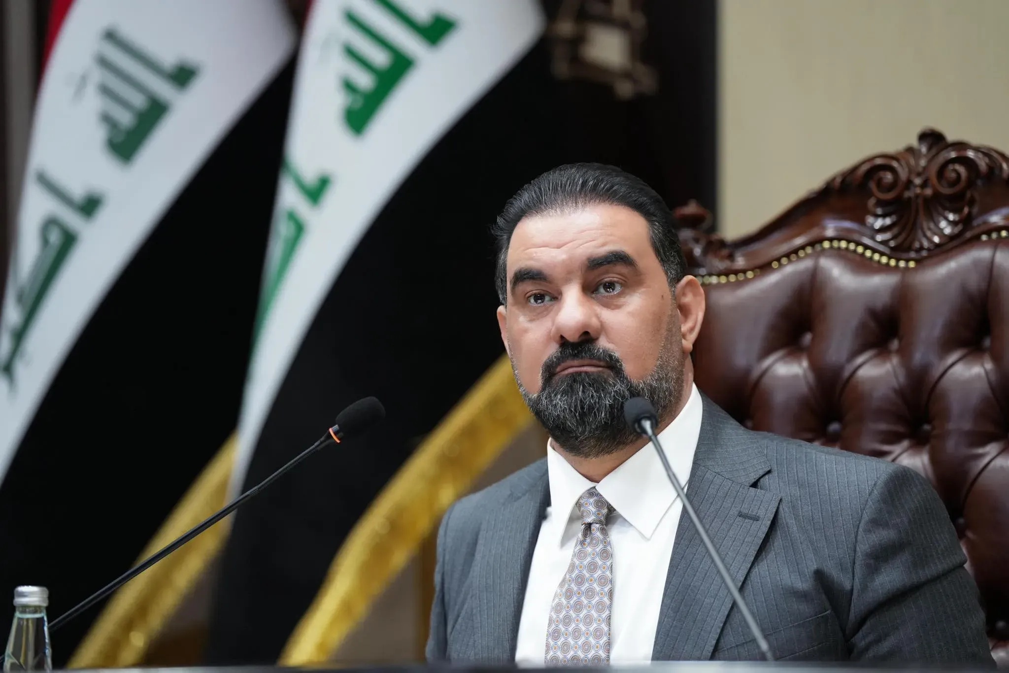 رئيس البرلمان يدين استهداف مقرات الحشد: السيادة العراقية ووحدة الأراضي خط أحمر